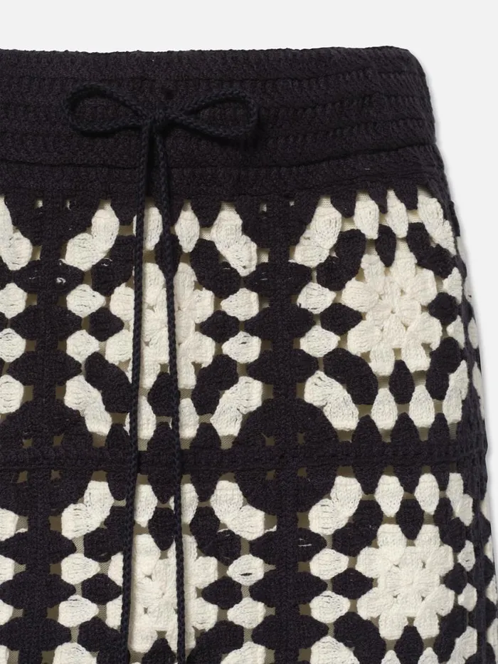 Women Skirts and Shorts FRAME Crochet Tassel Skirt 8212 Navy Multi