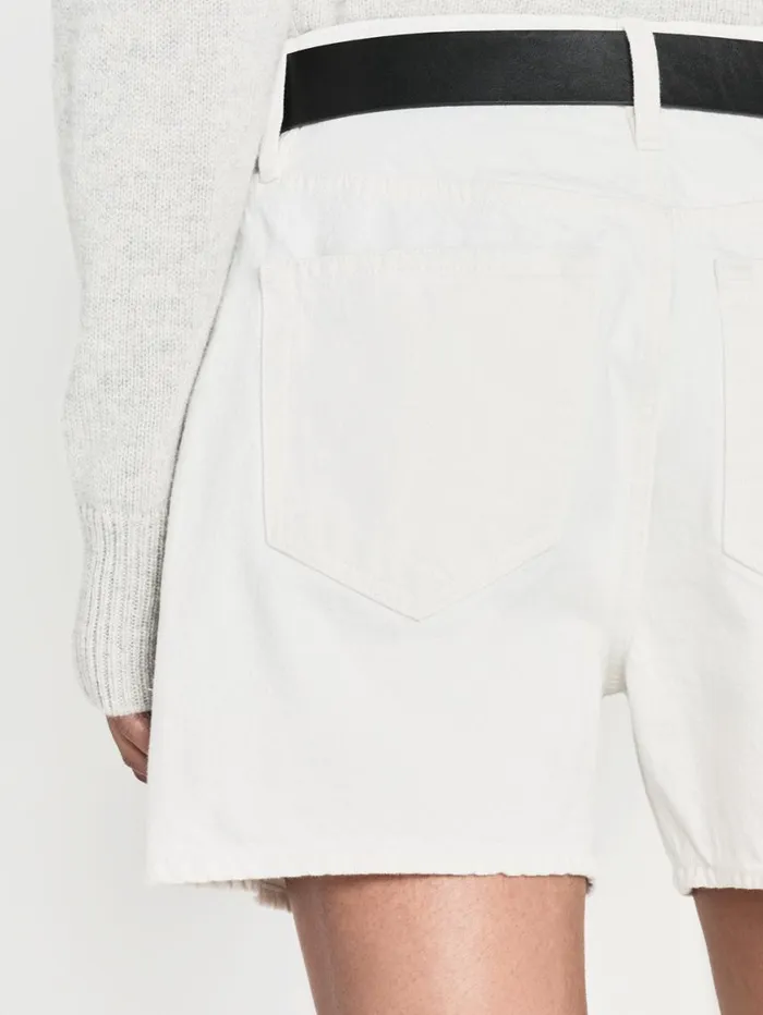 Women Skirts and Shorts FRAME The Easy Short 8212 White