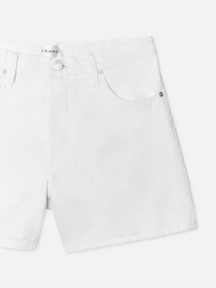 Women Skirts and Shorts FRAME The Easy Short 8212 White