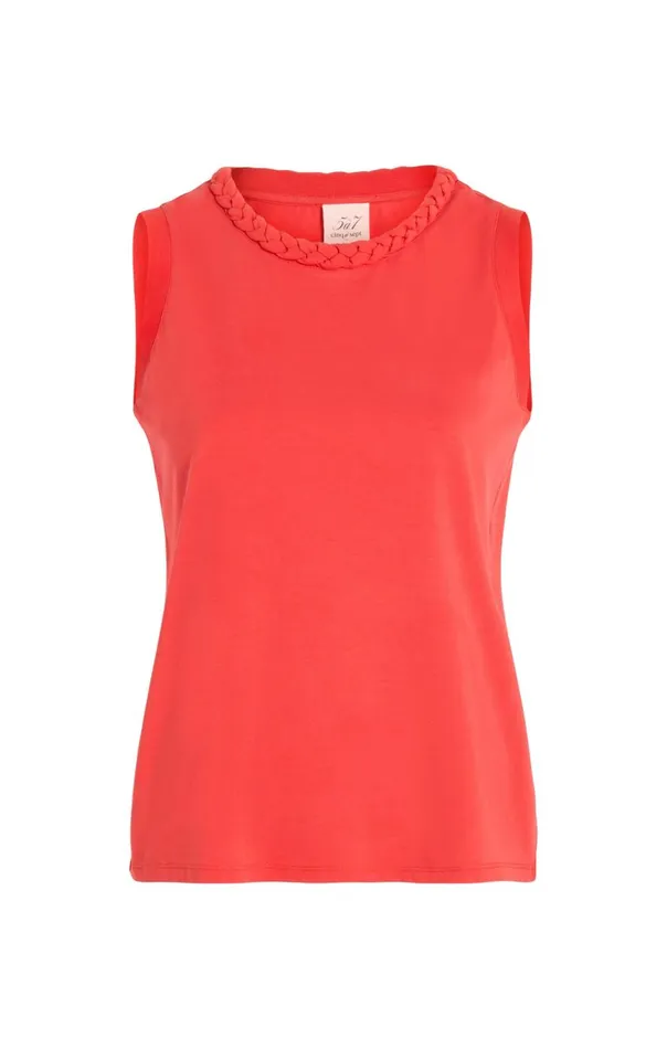 Women Sleeveless Braided Tee Deeptangelo Cinq Sept Tank Tops and Camisoles