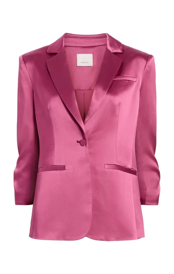 Women Smooth Satin Khloe Blazer Darkube Cinq Sept Blazers