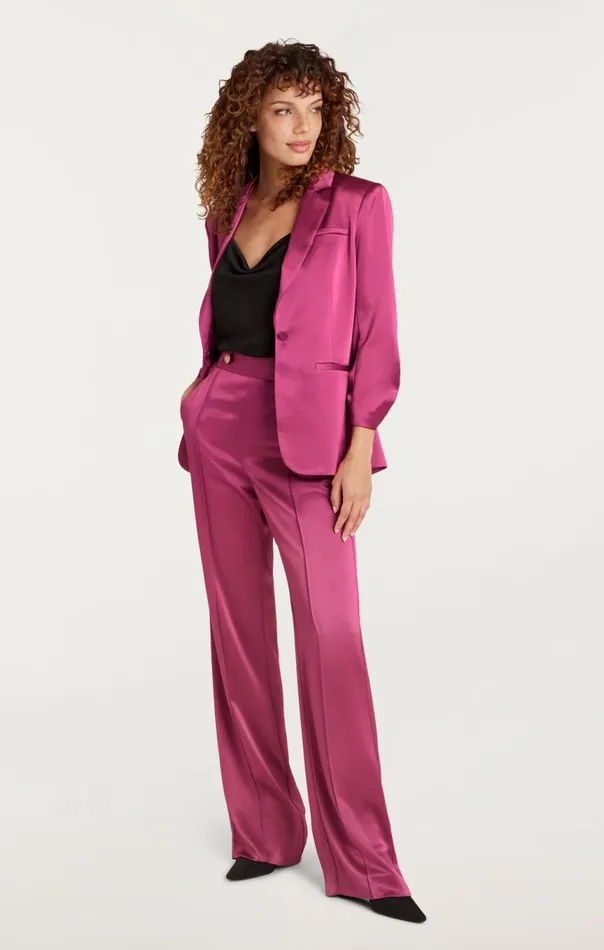 Women Smooth Satin Khloe Blazer Darkube Cinq Sept Blazers