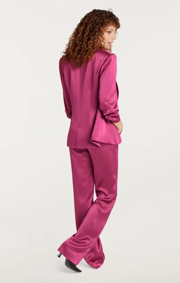 Women Smooth Satin Khloe Blazer Darkube Cinq Sept Blazers