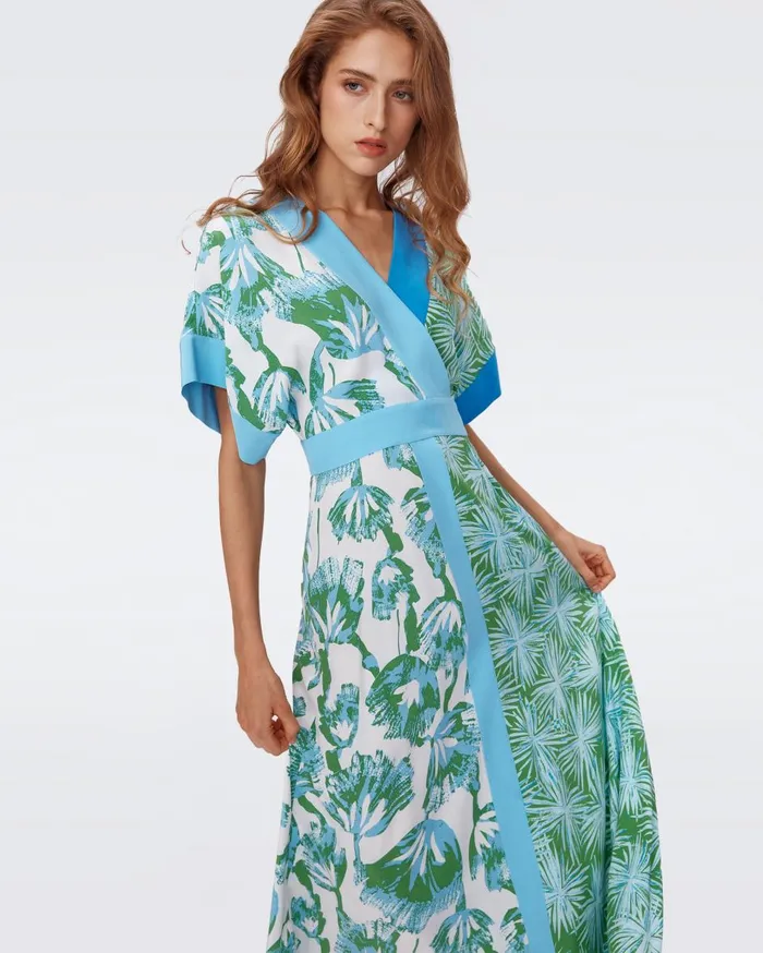 Women Sofie Dress Huge Sea Trees And Sea Holly Green DVF Dresses
