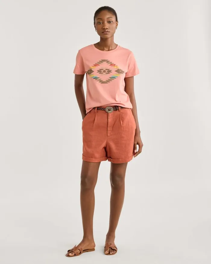 Women SUMMERLAND GRAPHIC TEE Dusty Rose Pendleton Tees and Sweatshirts