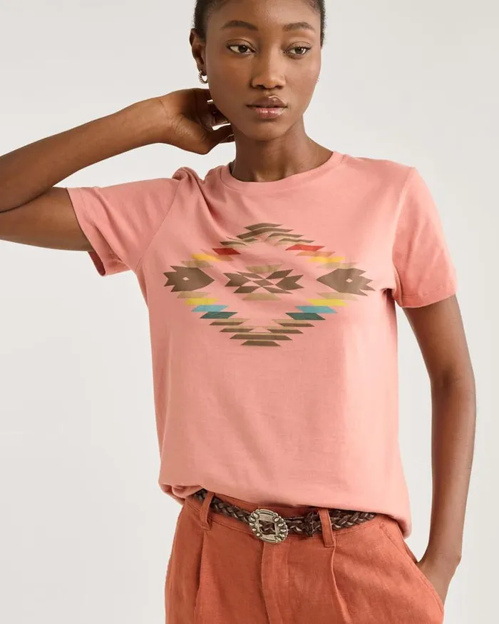 Women SUMMERLAND GRAPHIC TEE Dusty Rose Pendleton Tees and Sweatshirts
