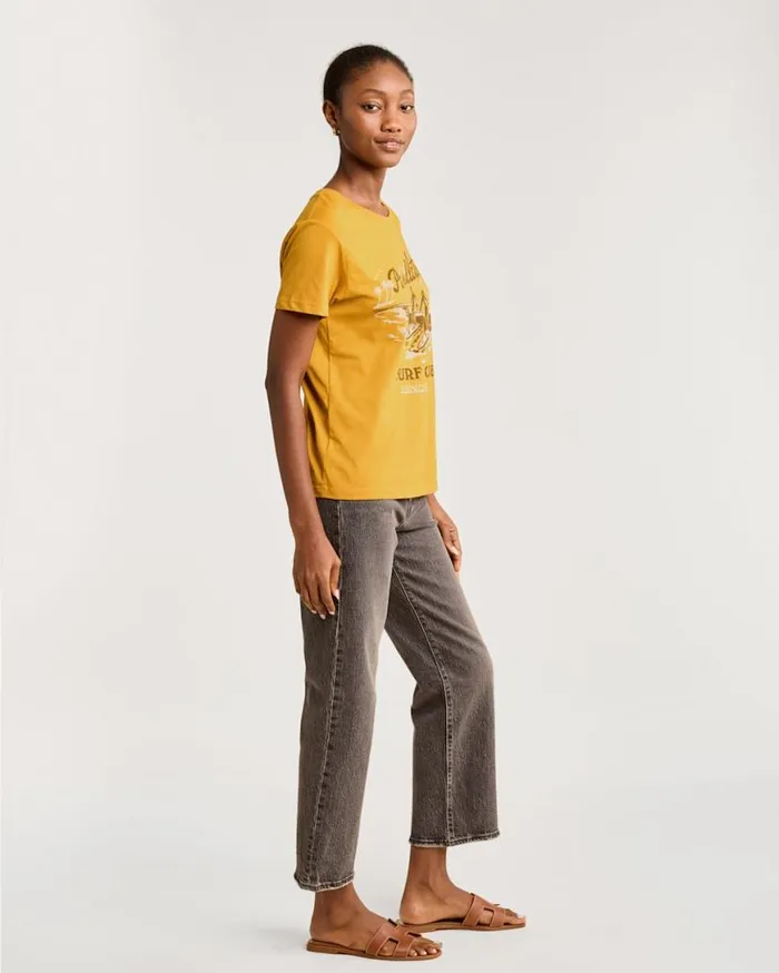 Women SURF CLUB GRAPHIC TEE Old Gold Pendleton Tees and Sweatshirts