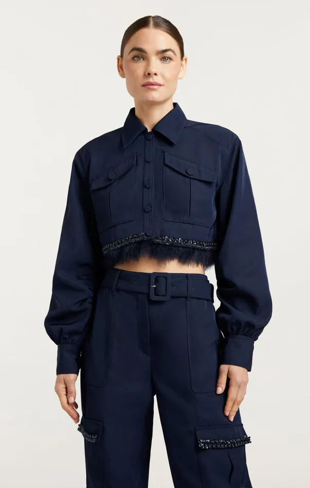 Women Suvi Jacket Navy Cinq Sept Jackets
