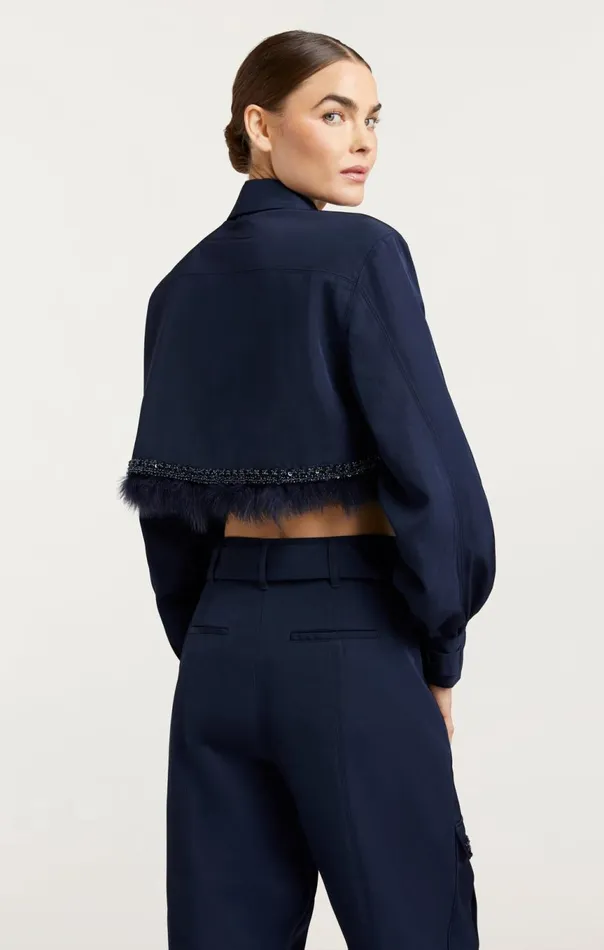 Women Suvi Jacket Navy Cinq Sept Jackets