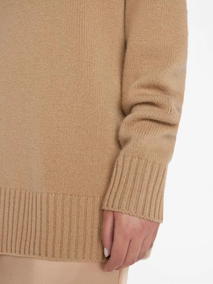 Women Sweaters FRAME Boyfriend Cashmere Crew 8212 Light Camel Women Sweaters FRAME Boyfriend Cashmere Crew 8212 Light Camel