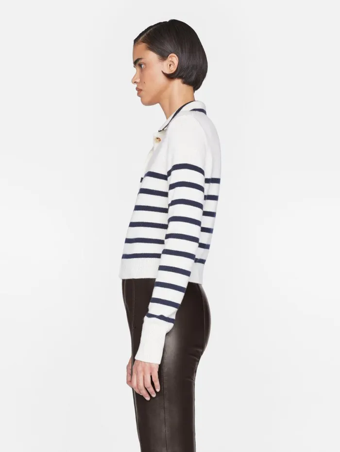 Women Sweaters FRAME Mariner Cashmere Cardi 8212 Off White Multi Women Sweaters FRAME Mariner Cashmere Cardi 8212 Off White Multi