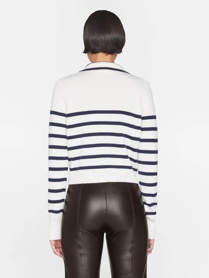 Women Sweaters FRAME Mariner Cashmere Cardi 8212 Off White Multi Women Sweaters FRAME Mariner Cashmere Cardi 8212 Off White Multi