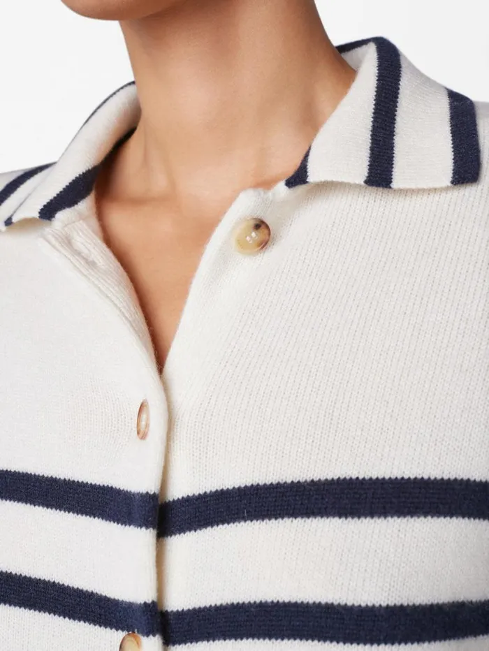 Women Sweaters FRAME Mariner Cashmere Cardi 8212 Off White Multi Women Sweaters FRAME Mariner Cashmere Cardi 8212 Off White Multi