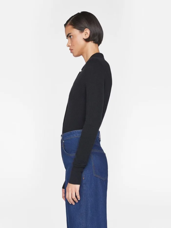 Women Sweaters FRAME Shrunken Cashmere Cardi 8212 Noir Women Sweaters FRAME Shrunken Cashmere Cardi 8212 Noir