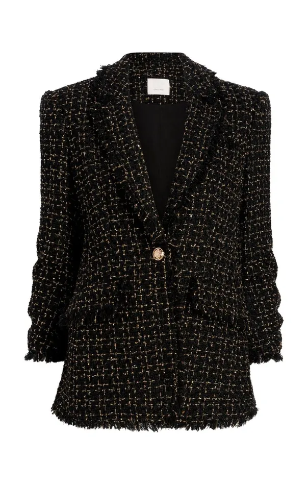 Women Sylvie Boucle Khloe Blazer Blackgold Cinq Sept Blazers