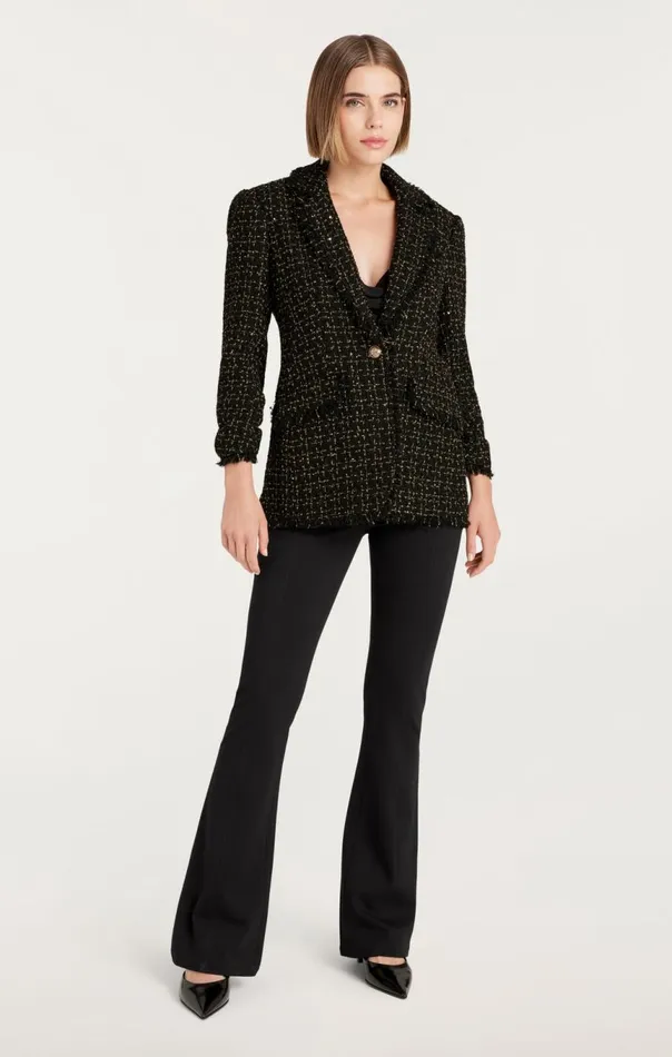 Women Sylvie Boucle Khloe Blazer Blackgold Cinq Sept Blazers