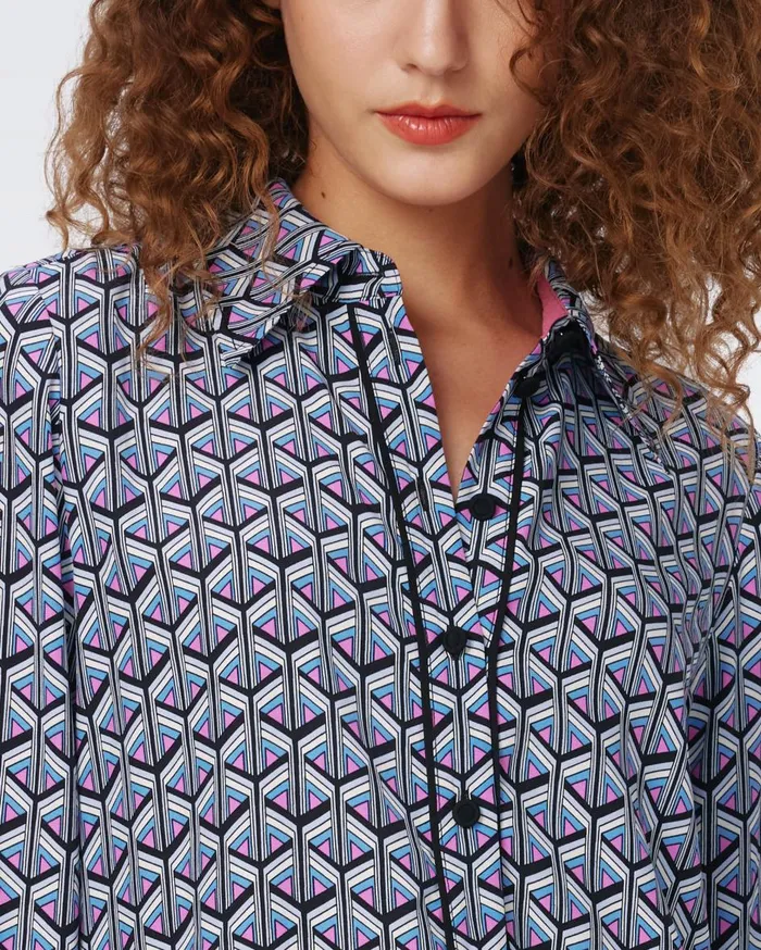 Women Tamina Dress Tiny Stadium Geo Purple Blush DVF Dresses