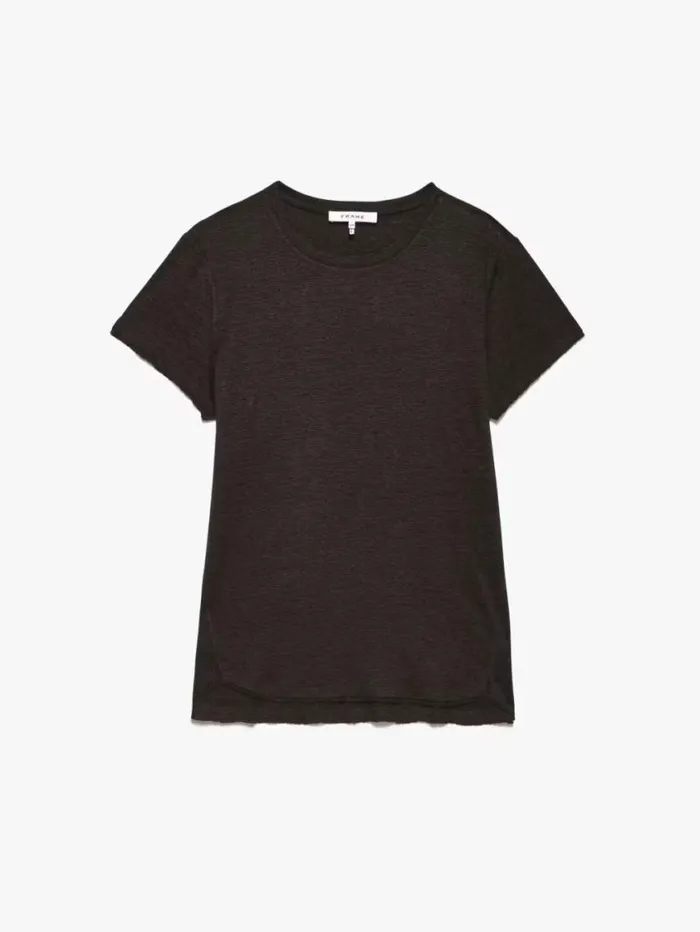 Women Tanks and Tees FRAME Easy True Tee 8212 Espresso