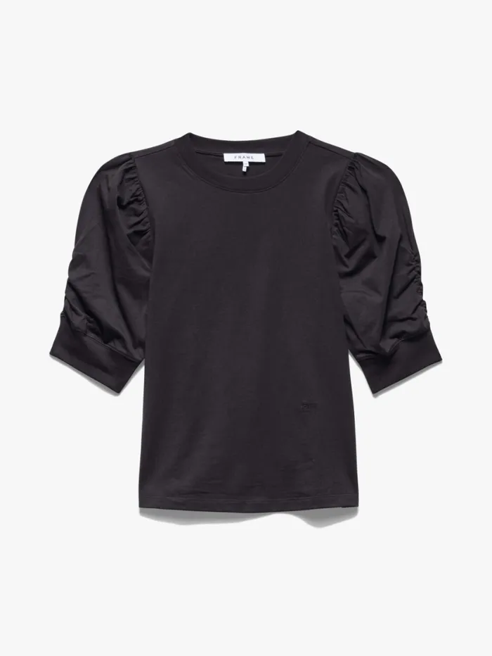 Women Tanks and Tees FRAME Frankie Tee 8212 Noir