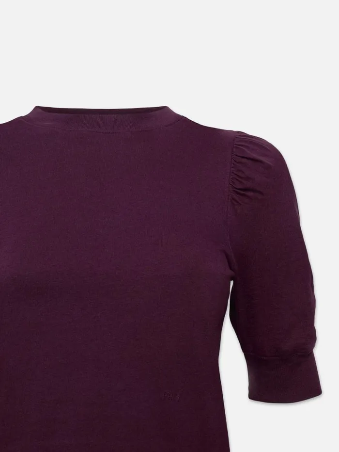 Women Tanks and Tees FRAME Frankie Tee 8212 Plum Women Tanks and Tees FRAME Frankie Tee 8212 Plum