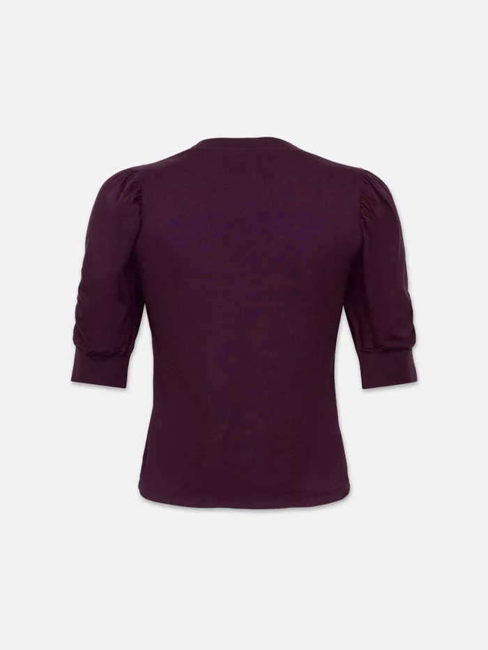 Women Tanks and Tees FRAME Frankie Tee 8212 Plum Women Tanks and Tees FRAME Frankie Tee 8212 Plum