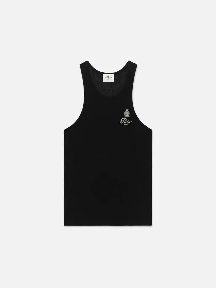 Women Tanks and Tees FRAME Ritz Women039s Rib Tank 8212 Black