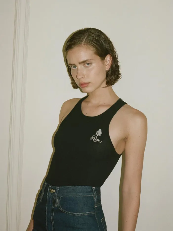 Women Tanks and Tees FRAME Ritz Women039s Rib Tank 8212 Black Women Tanks and Tees FRAME Ritz Women039s Rib Tank 8212 Black