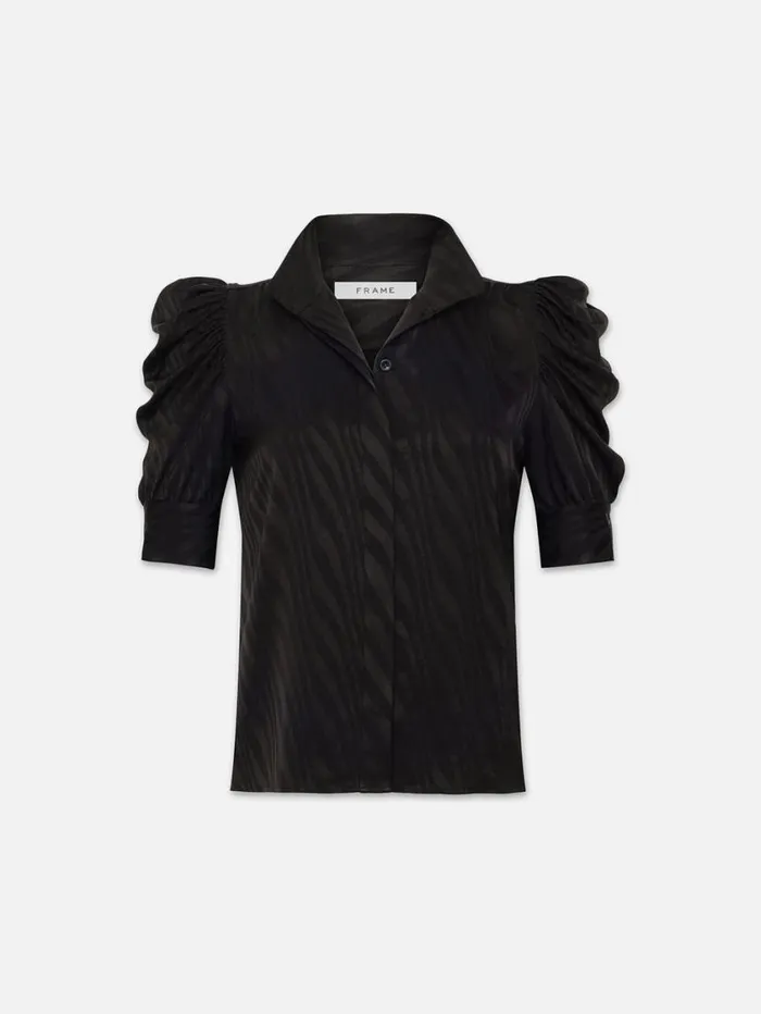 Women Tops and Blouses FRAME Gillian Top 8212 Black