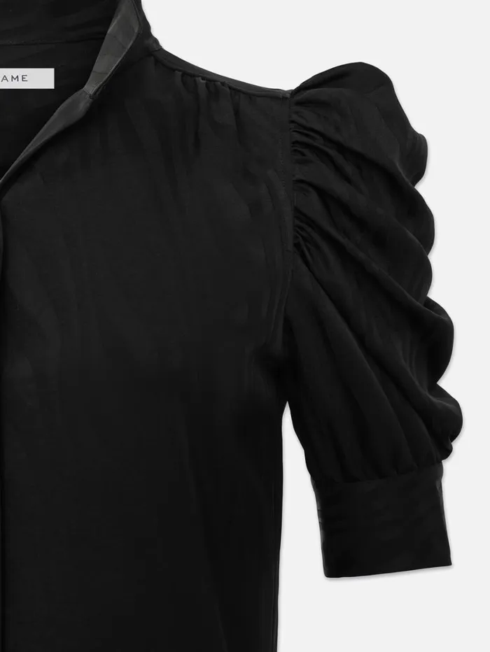 Women Tops and Blouses FRAME Gillian Top 8212 Black