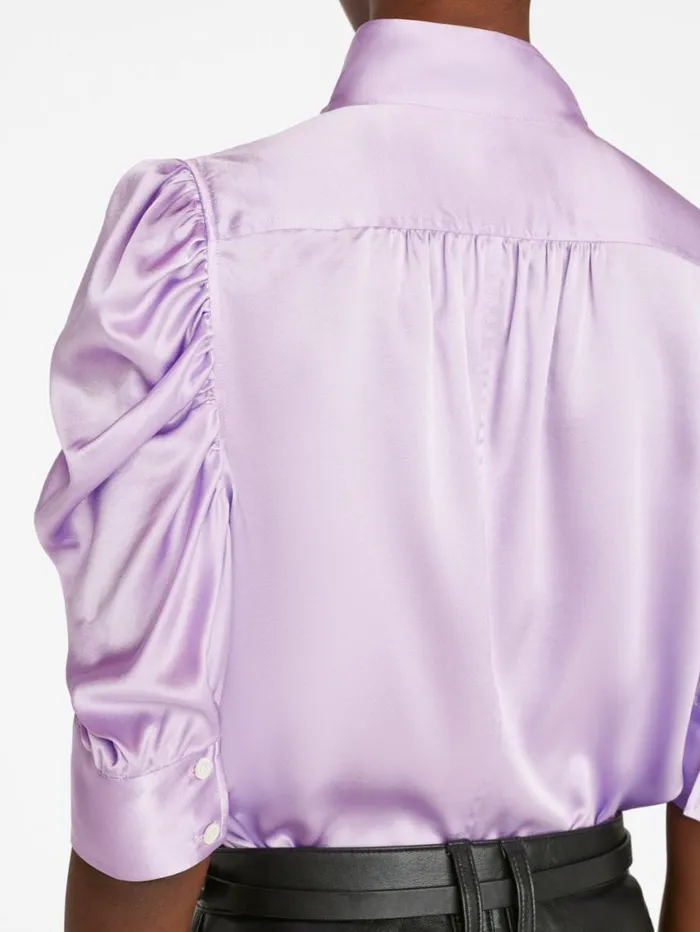 Women Tops and Blouses FRAME Gillian Top 8212 Lilac Women Tops and Blouses FRAME Gillian Top 8212 Lilac