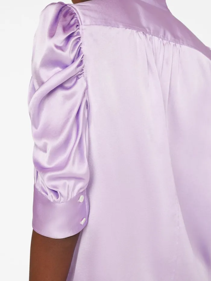 Women Tops and Blouses FRAME Gillian Top 8212 Lilac Women Tops and Blouses FRAME Gillian Top 8212 Lilac