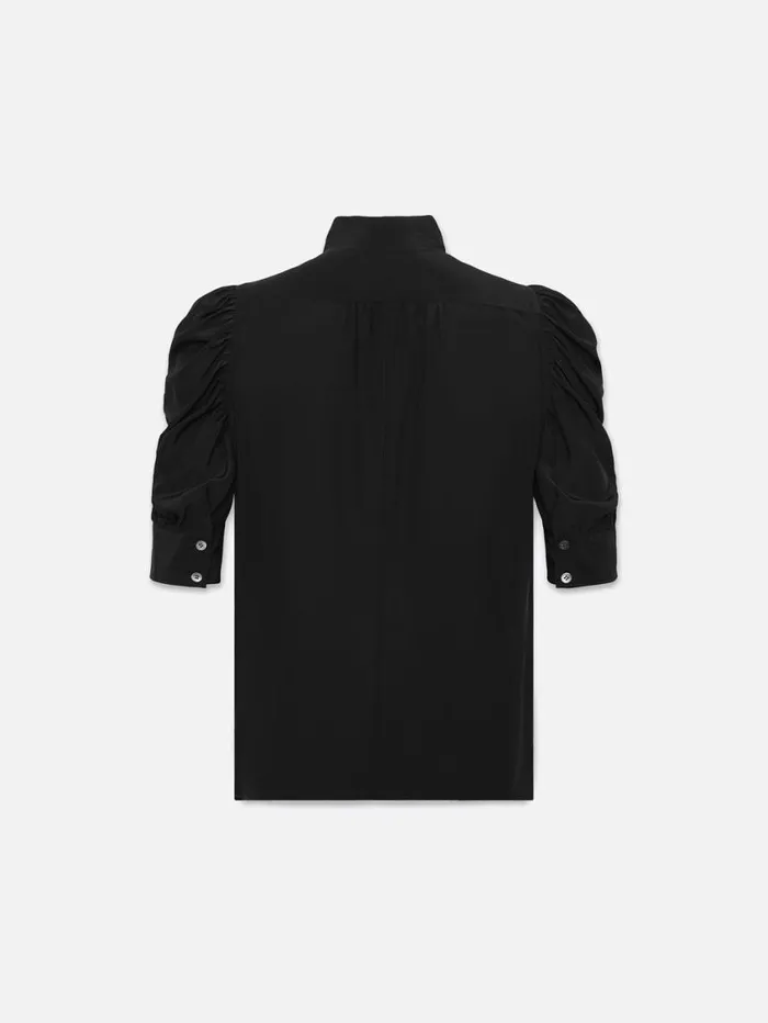 Women Tops and Blouses FRAME Gillian Top 8212 Noir