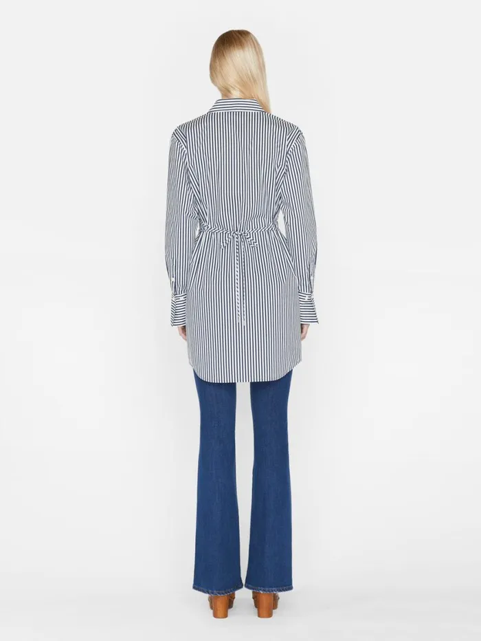 Women Tops and Blouses FRAME Mini Shirt Dress 8212 Blanc Multi Women Tops and Blouses FRAME Mini Shirt Dress 8212 Blanc Multi
