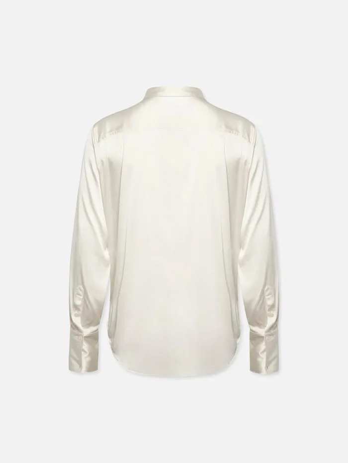 Women Tops and Blouses FRAME The Standard Shirt 8212 Off White