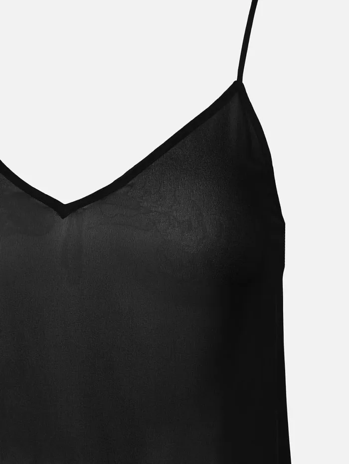 Women Tops and Blouses FRAME VNeck Cami Top 8212 Black