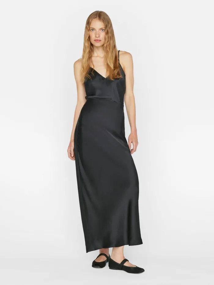 Women Tops and Blouses FRAME VNeck Cami Top 8212 Noir