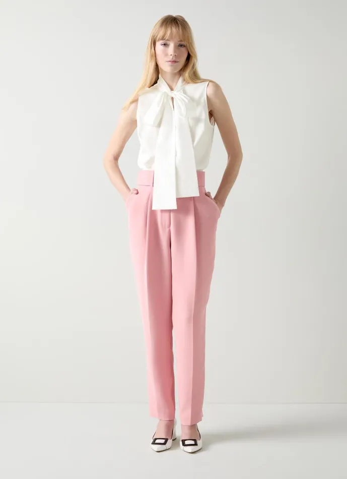 Women Tops LKBennett Florian White Cotton Blouse White