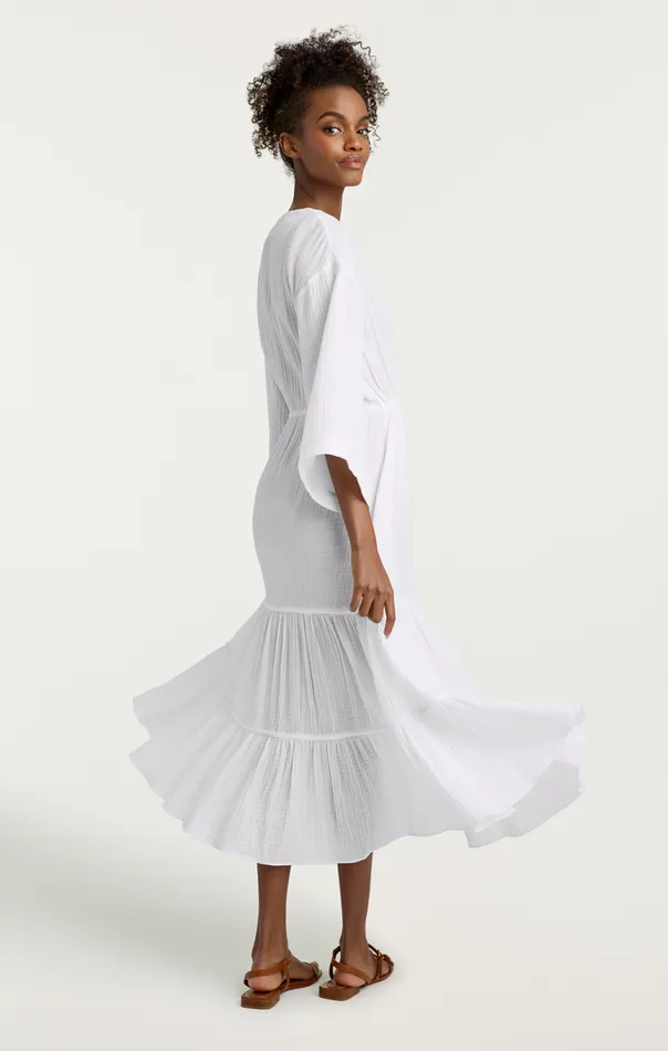Women Torey Dress White Cinq Sept Coverups