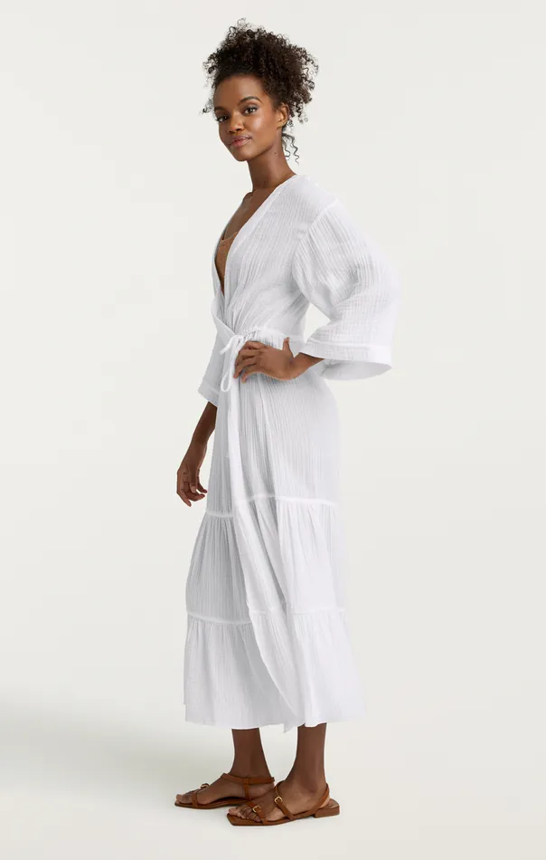 Women Torey Dress White Cinq Sept Coverups