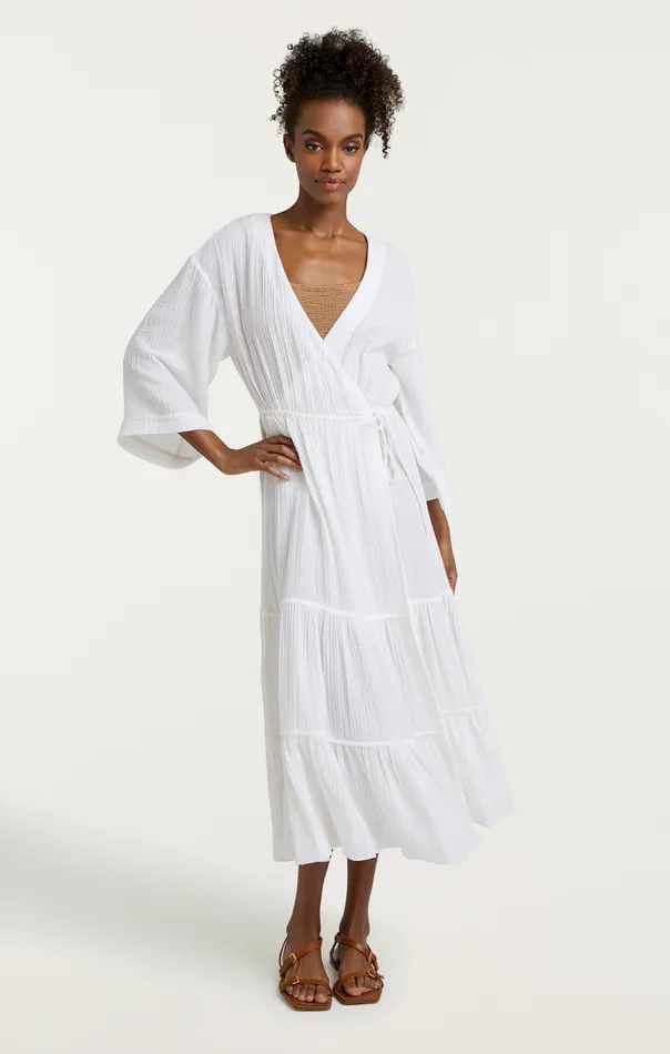 Women Torey Dress White Cinq Sept Coverups