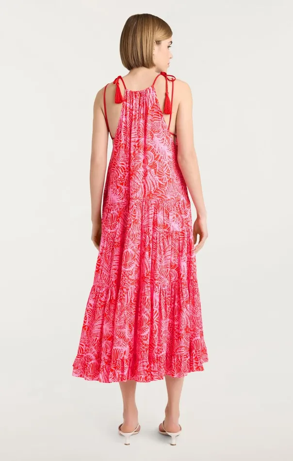 Women Tropical Inkblot Winnie Dress Bisoububblegum Cinq Sept Coverups
