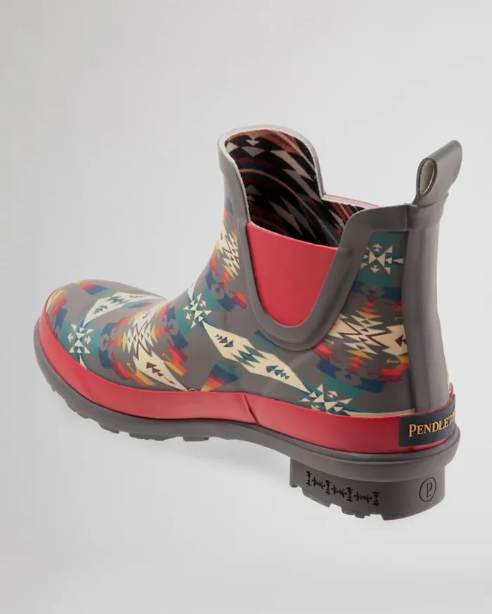 Women TUCSON CHELSEA RAIN BOOTS Grey Pendleton Boots