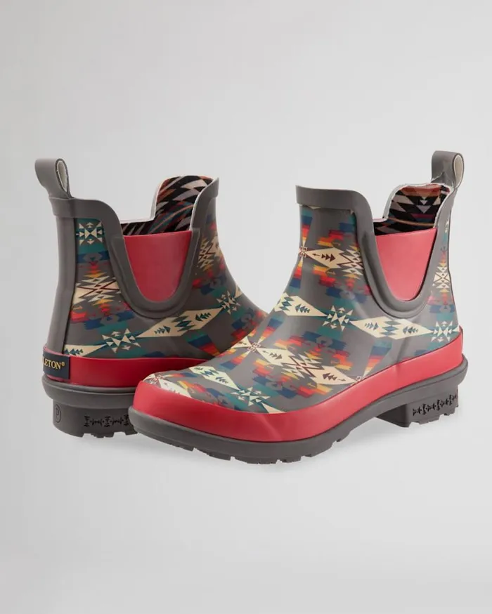 Women TUCSON CHELSEA RAIN BOOTS Grey Pendleton Boots