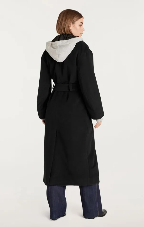 Women Vander Coat Blackheathergrey Cinq Sept Jackets