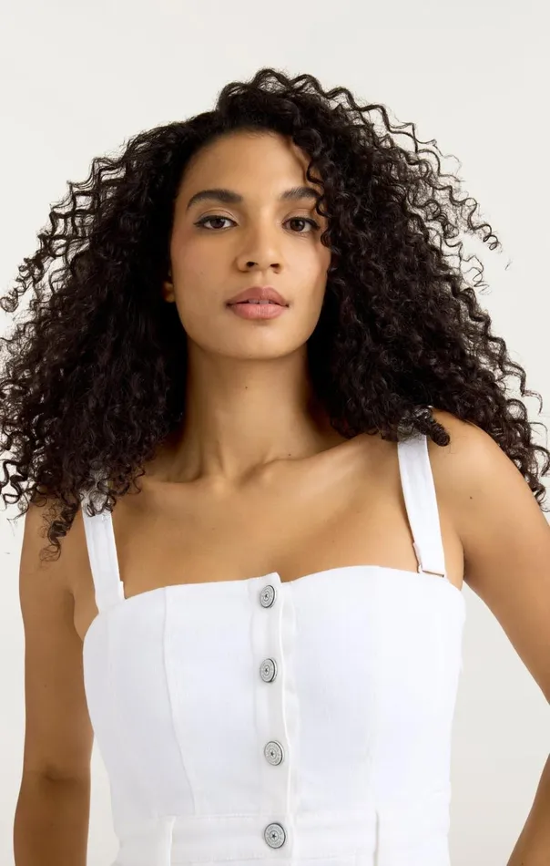 Women Veena Dress White Cinq Sept Midi