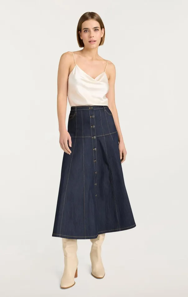Women Veena Skirt Indigo Cinq Sept Skirts