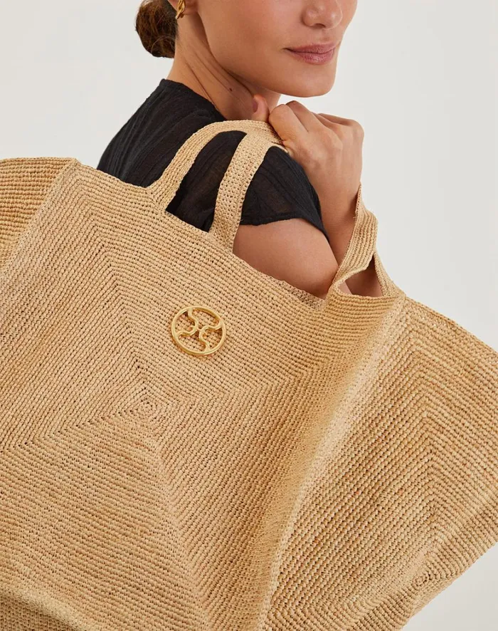 Women ViX Paula Hermanny Bags Raffia Pyramid Bag 8211 Natural