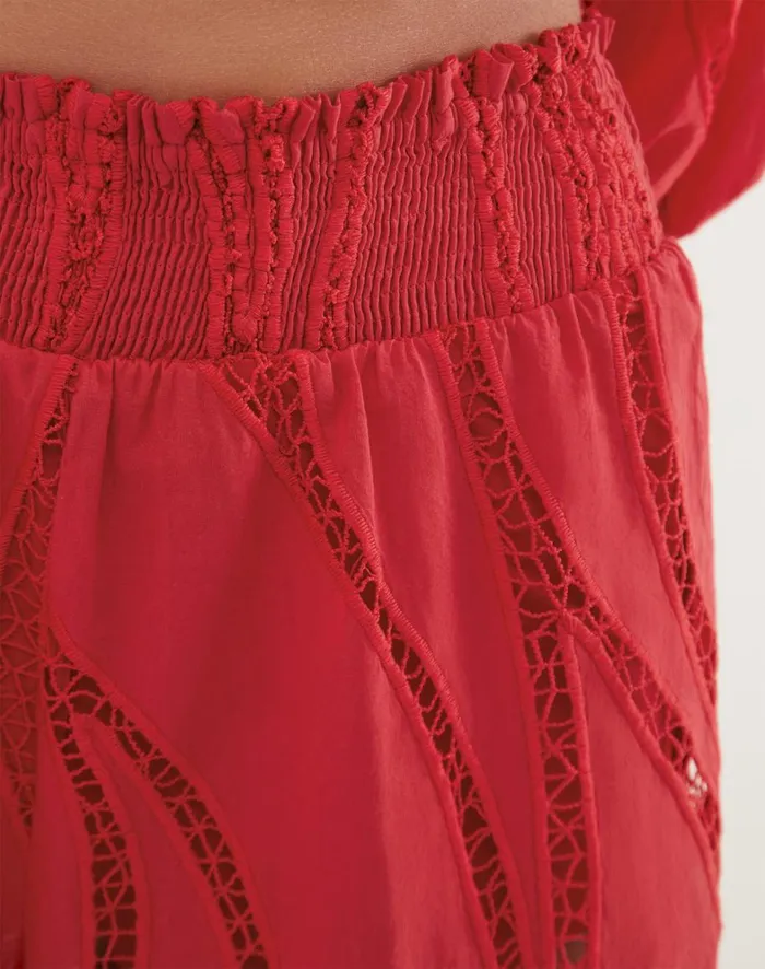 Women ViX Paula Hermanny Bottoms Babi Shorts 8211 Raspberry
