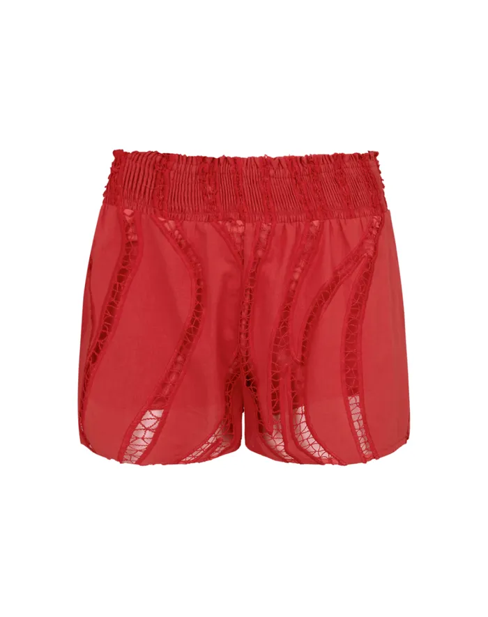 Women ViX Paula Hermanny Bottoms Babi Shorts 8211 Raspberry