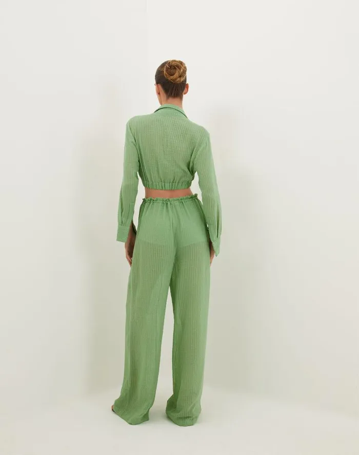 Women ViX Paula Hermanny Bottoms Bianca Pants 8211 Aloe